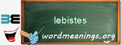 WordMeaning blackboard for lebistes